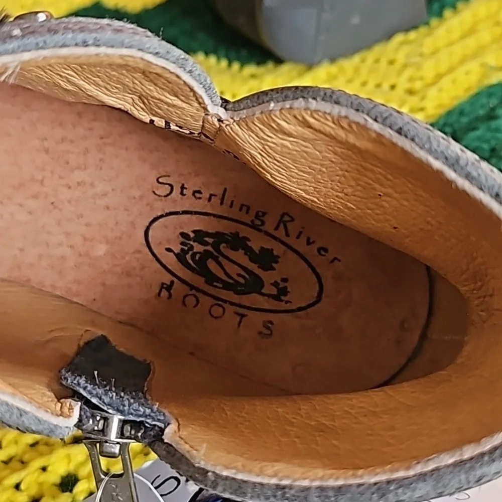 NEW! Sterling River Leather Ankle Zip-Up Boots! Made in Mexico!! 🇲🇽 - Picture 13 of 14